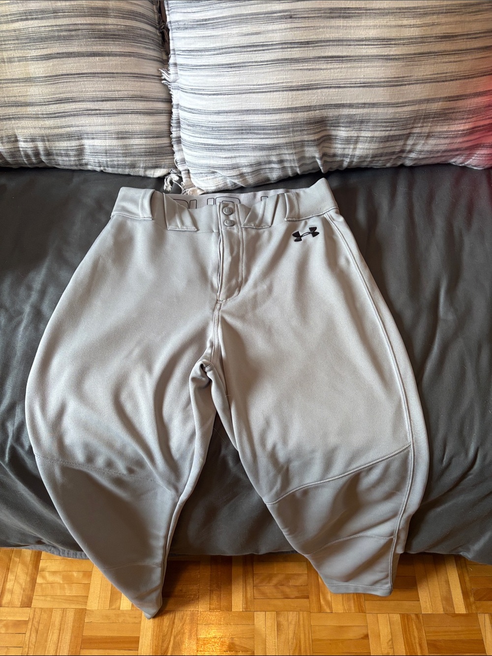Under Armour Light Gray Athletic Baseball Pants